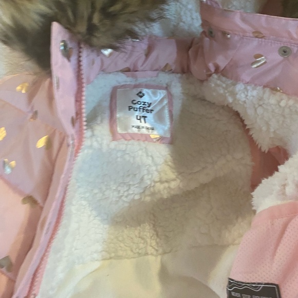 Cute Pink Sherpa Lined Coat - Picture 3 of 6